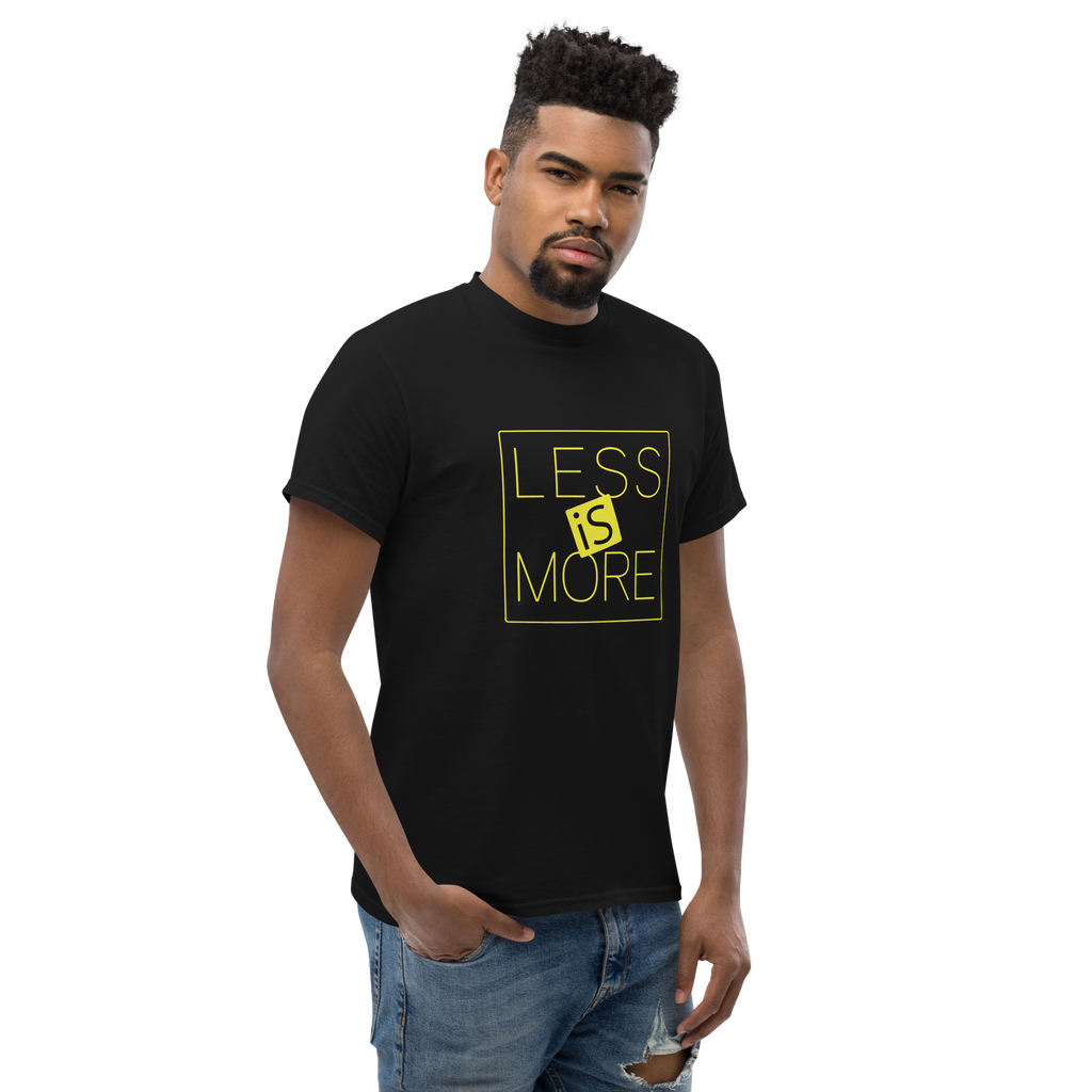 T Shirt unisexe - LESS IS MORE - BLACK