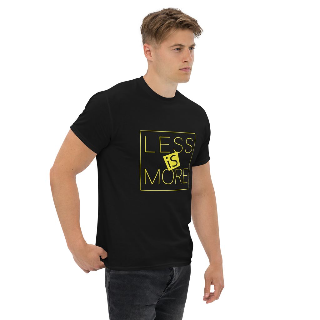 T Shirt unisexe - LESS IS MORE - BLACK