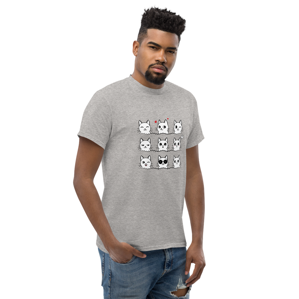 T Shirt unisexe - 9 Cats - SPORT GREY