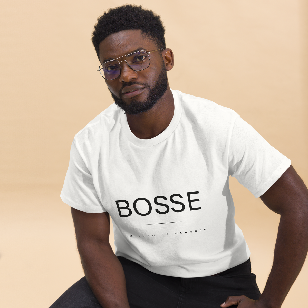 T Shirt unisexe - BOSSE - WHITE