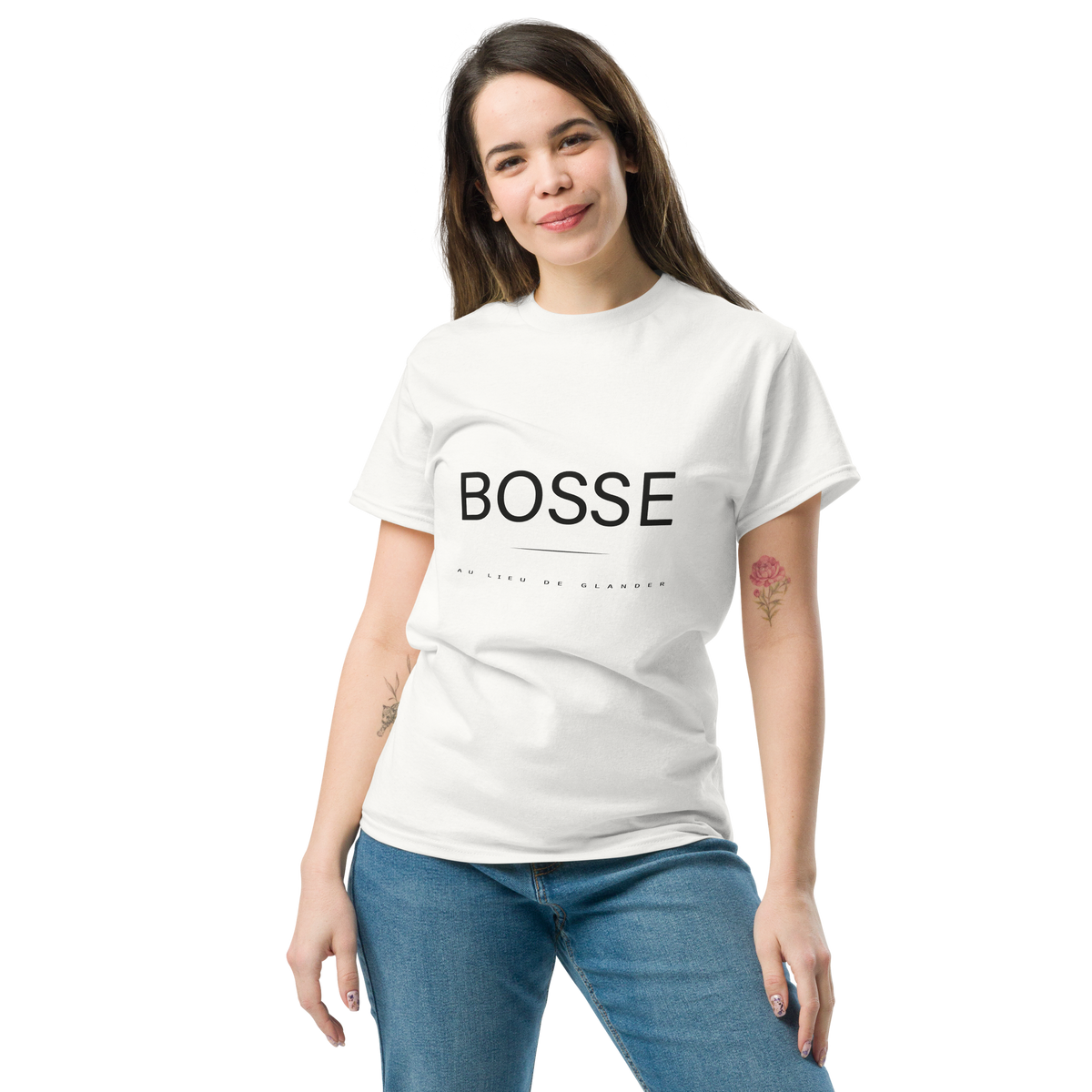 T Shirt unisexe - BOSSE - WHITE