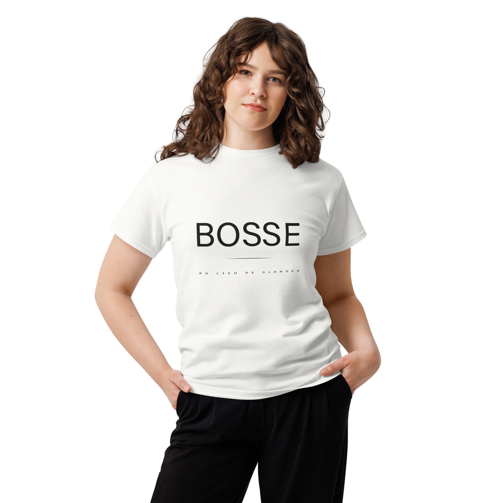 T Shirt unisexe - BOSSE - WHITE